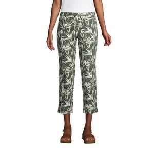 Womens Pull On Chino Crop Pants Cropped Ankle pants Green XSP 2 Petite 2P P2 PXS